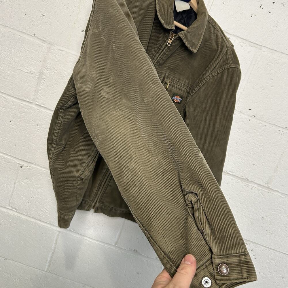 Vintage Dickies Quilt-Lined Corduroy Detroit Jacket “Green” - Picture 8 of 14